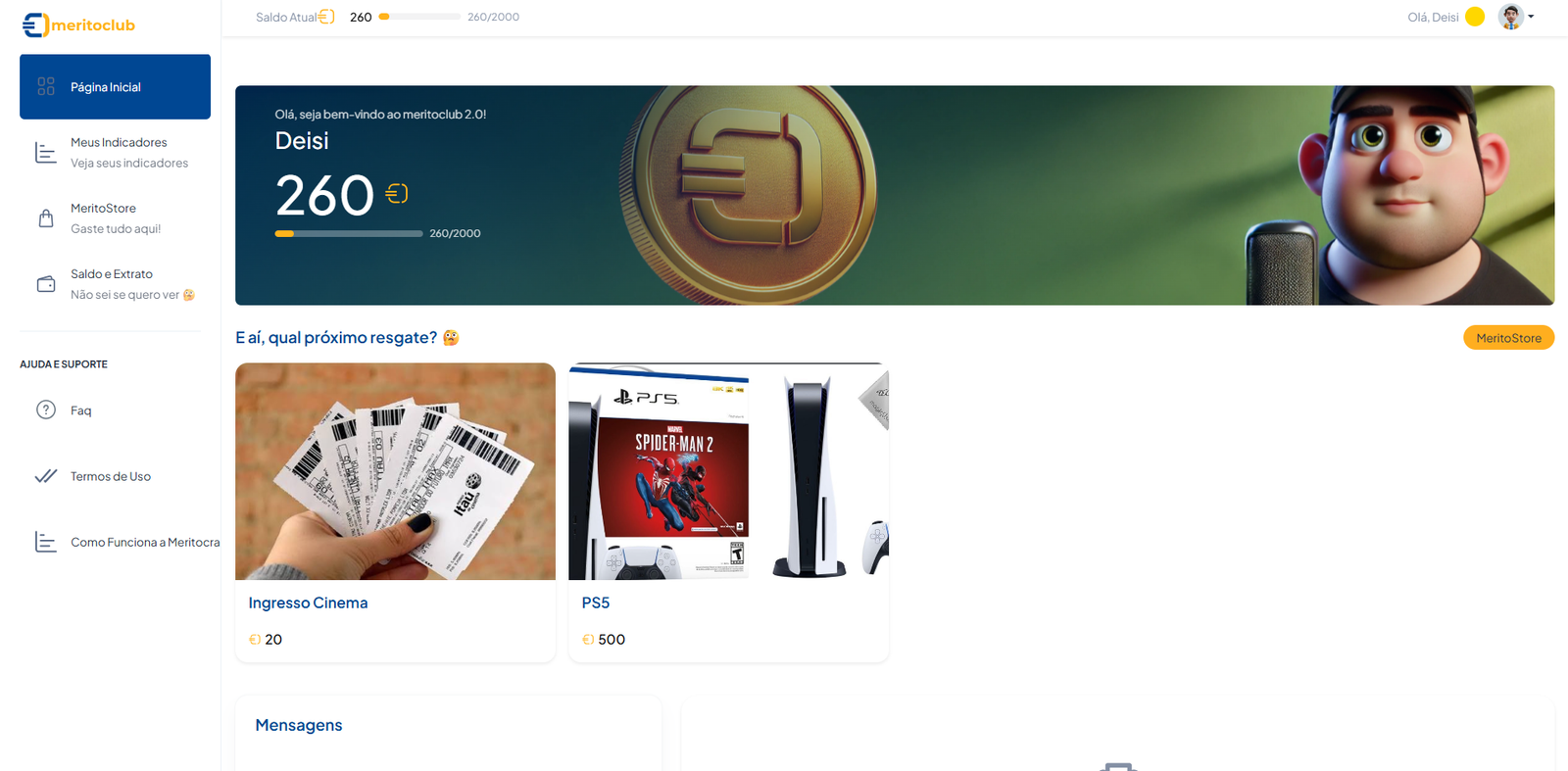 Painel Executivo MéritoClub
